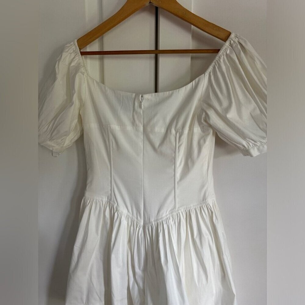NEW Reformation Calie Mini Short Sleeve Dress Cotton | size 0 - Picture 10 of 12